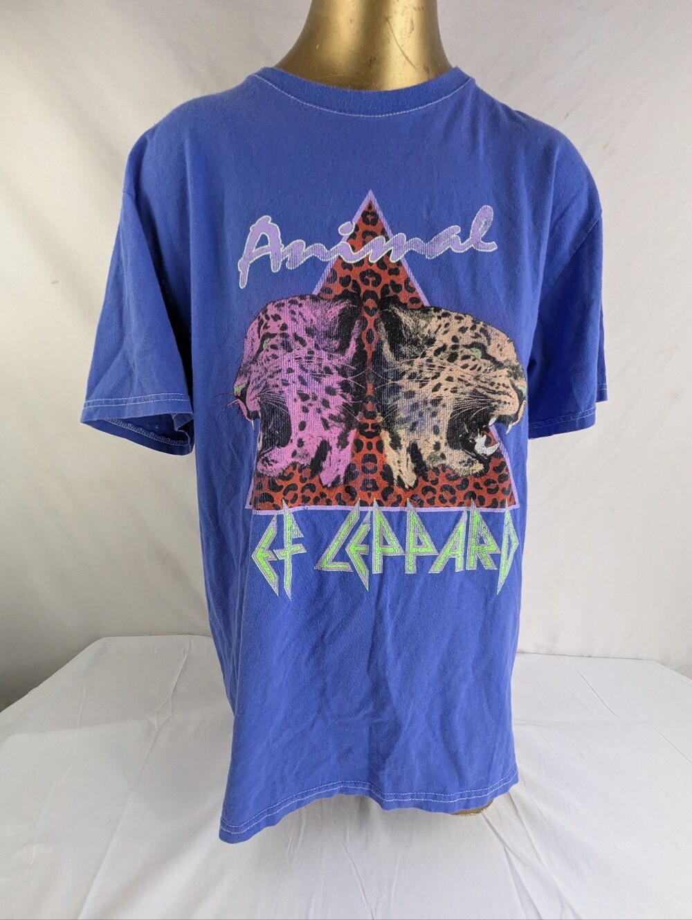 Def Leppard 'Animal' Graphic Tee - Blue 2XL